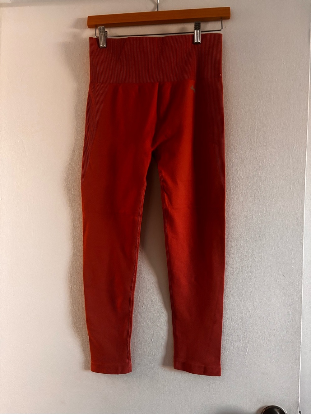 Kids High-Waist Red Leggings